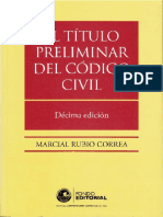 El Titulo Preliminar Del Codigo Civil Marcial Rubio PDF