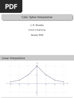 Cubic Spline Interpolation: J. R. Shrestha