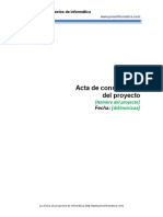 Plantilla Acta de Proyecto