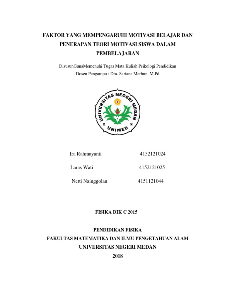 Faktor Yang Mempengaruhi Motivasi Belajar Siswa  Cara Mengajarku