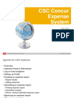 Concur CSC Asia Expense System User Guide - ME (May 2014)