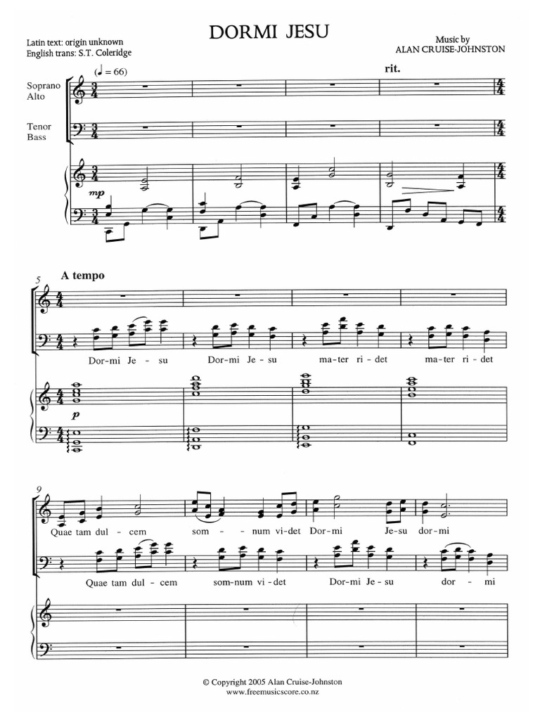 Dormi Jesu PDF | PDF