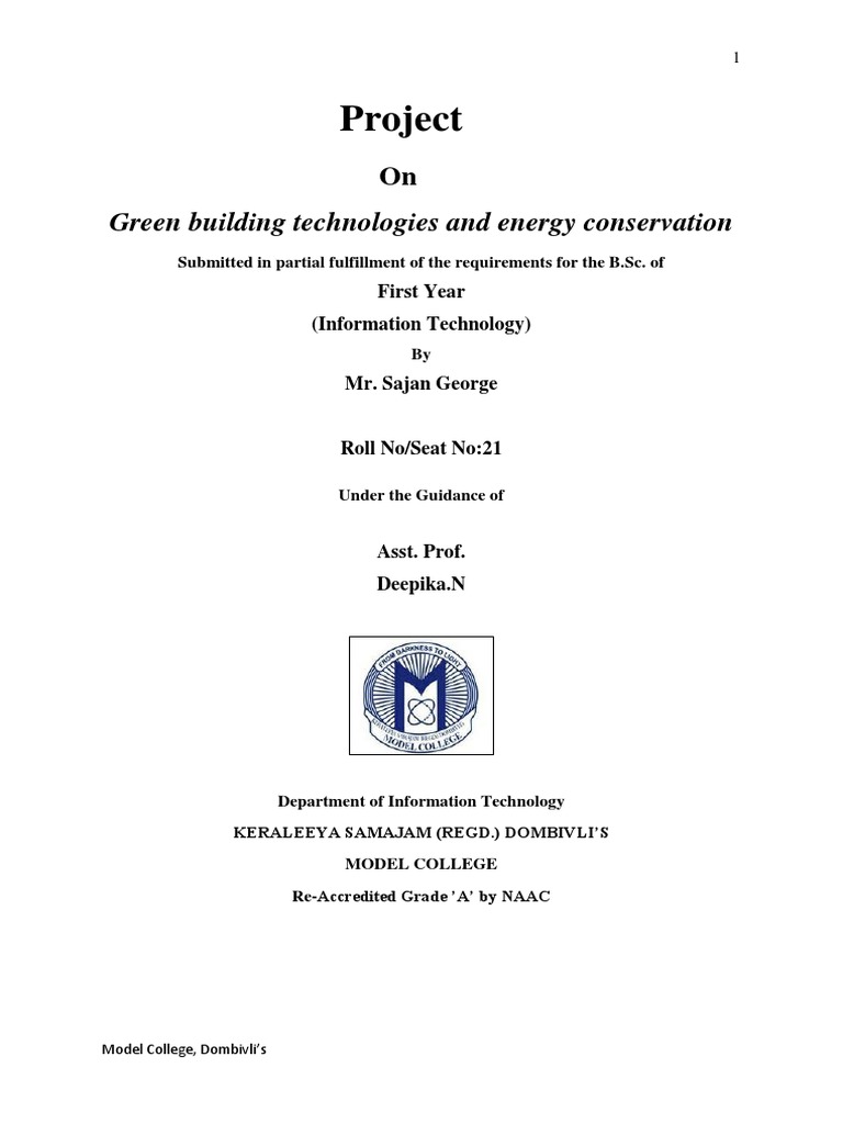 Green Building Tech & Energy Conservation | PDF | Green Building ...