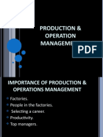 Production & Operation Management