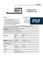 Tamperproof Windshield Tag