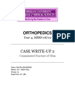 Orthopedics: Case Write-Up 2