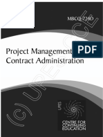 MBCQ724D Project Management and Contract Adminstration