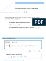 Taylor and Maclaurin Series