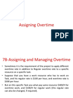 Assigning Overtime