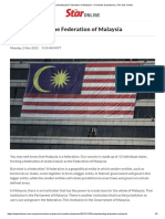 Understanding The Federation of Malaysia - A Humble Submission - The Star Online