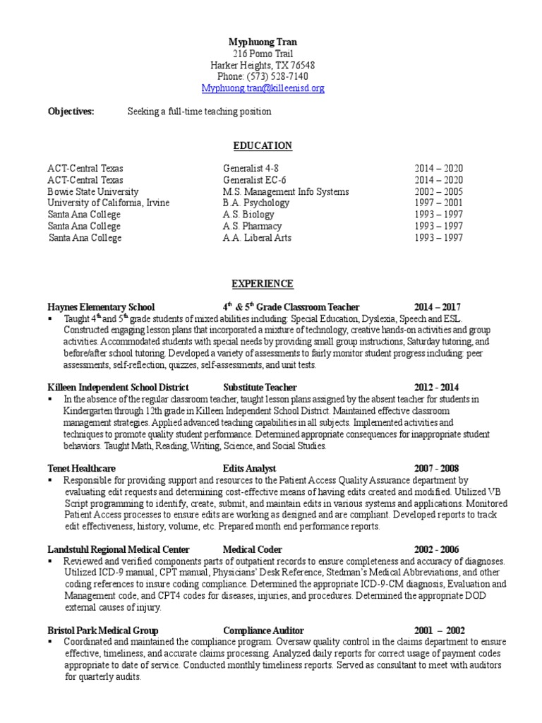 Resume Transfer Request International Statistical Classification