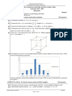 2018 - SIMULARE Evaluare Nationala Matematica Cu Barem .PDF