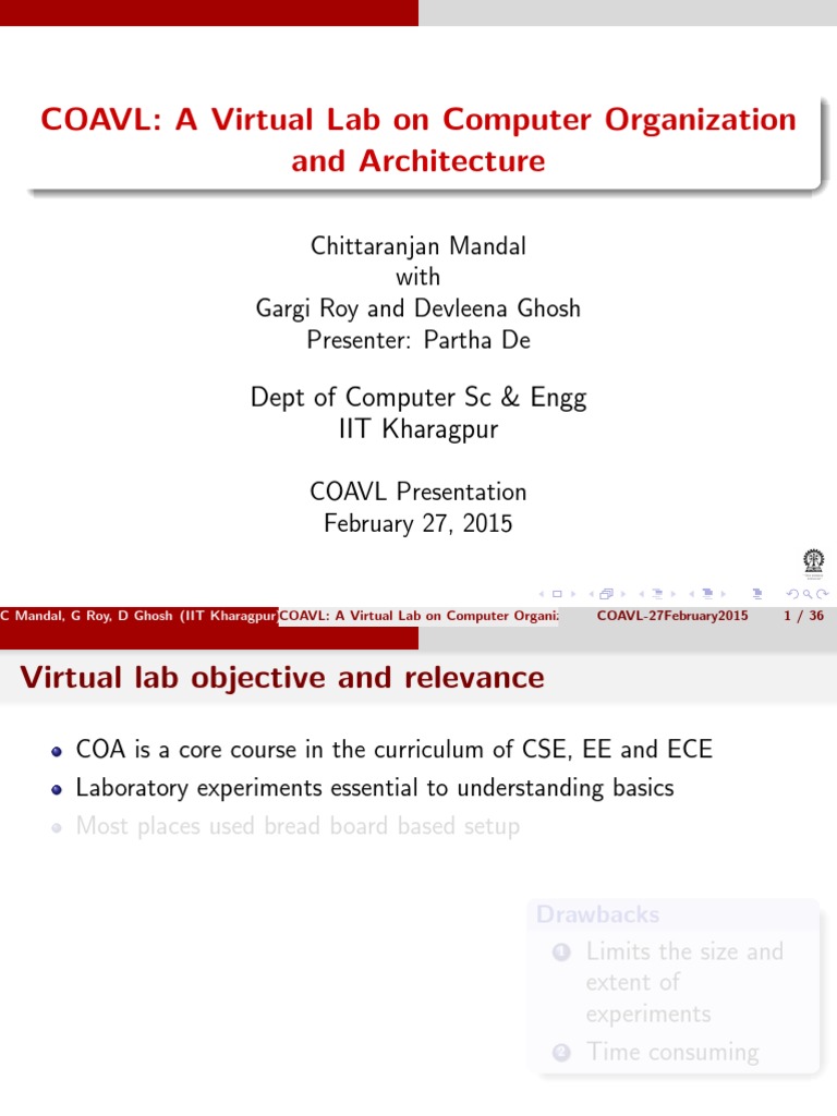 Virtual Lab for Computer Architecture | PDF | Central Processing Unit ...