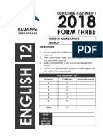 Form Three: Kluang