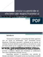 Poluarea Solului Cu Pesticide Si Efectele Sale Asupra Fructelor Și Legumelor