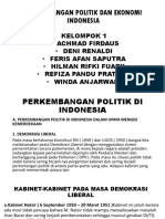 Perkembangan Politik Dan Ekonomi Indonesia
