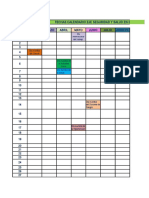 CALENDARIO de Fechas de SST