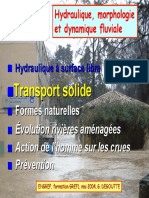 Hydraulique, morphologie et dynamique fluviale