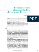 O Ludicamente Sério e o Seriamente Lúdico de Geroges Perec (Por Jacques Fux)