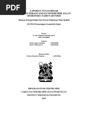 15015064 Tugas Besar Geometrik Jalan