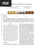 (Deep Learning Paper) The Unreasonable Effectiveness of Deep Features As A Perceptual Metric