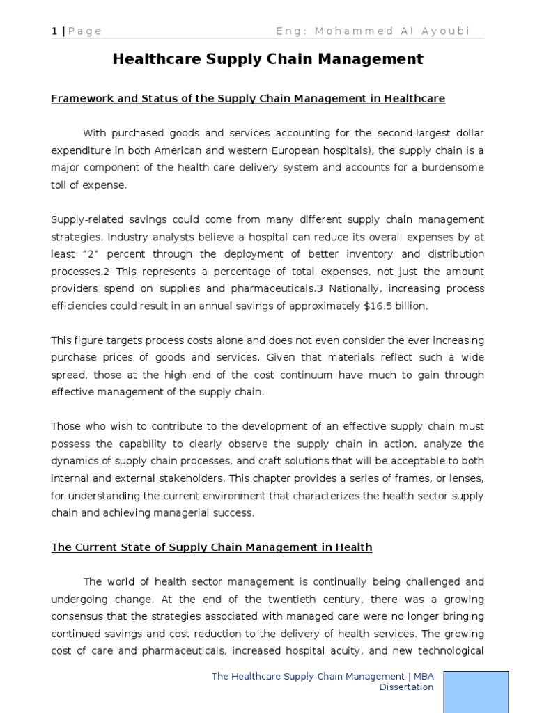 Healthcare Supply Chain Management Insights | PDF | Supply Chain ...