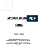 Informe SIHOA Mensual CUFERCA