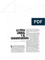 La Ética Liberal y El Comunitarismo PDF