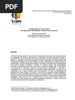 Comparacao Custo Energia Solar FV