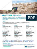Oliver Wyman Summer Reception Events 2018