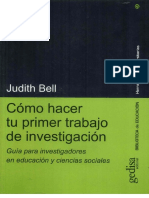 Bell, Judit - Como Hacer Tu Primer Trabajo de Investigacion