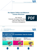 Course Structure - Six Sigma Define and Measure