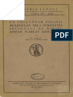 Nicolae Iorga - Un Cugetător Politic Moldovean Dela Jumătatea Secolului Al XIX-lea - Ştefan Scarlat Dăscălescu - Şedința Dela 4 Martie 1932