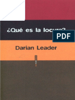 Leader, D. - ¿Qué es la locura¿ [2011] [ed. Sextopiso, 2013].pdf