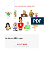 Decrire Une Personne