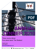 Annual Dinner Poster 2010