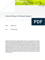 Clinical Phase III Product Report - CBDMT Market and Business Intelligence - ToC