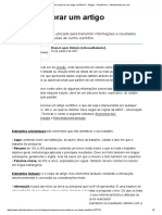 Como Elaborar Um Artigo Científico - Artigos - Acadêmico