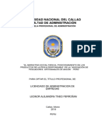 Tesis 1 Marketing Social para El Posicionamiento de Los Productos de La Pesca Responsable de La Asociación de Pescadores Artesanales de Ancón