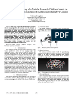 Design and Modeling of A Mobile Research Platform Based On Hexapod Robot With Embedded System and Interactive Control