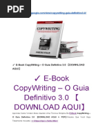 ✓ E-Book CopyWriting – O Guia Definitivo 3.0 【DOWNLOAD AQUI- BAIXAR EM PDF】 
