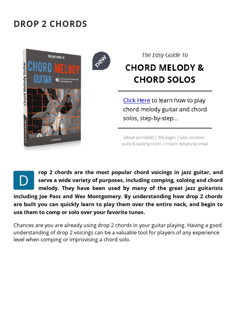 Drop 2 Chords A Comprehensive Guide to Understanding and Applying