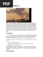 Types of Pollution
