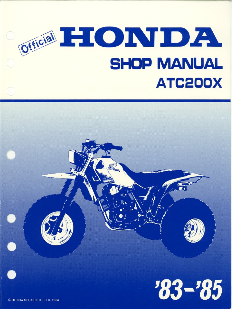 お歳暮ならオンライン Atc200x 83-85 Servicemanual PDF | PDF アクセサリー