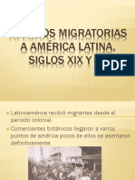 Oleados Migratorias A América Latina, Siglos Xix