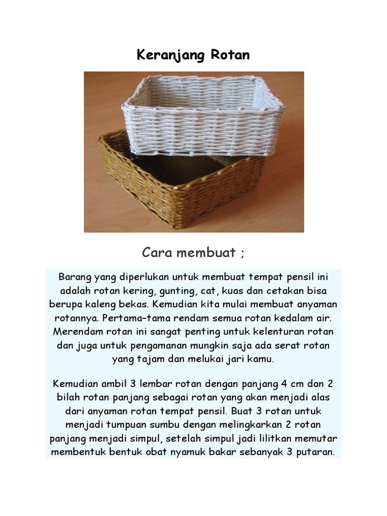 Keranjang Rotan Pdf