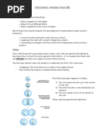 Cell Division - Revision Pack (B3)