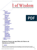 Primeiros Passos em Uma Dieta de Palavra de Sabedoria Do WFPB - Descobrindo A Palavra de Sabedoria