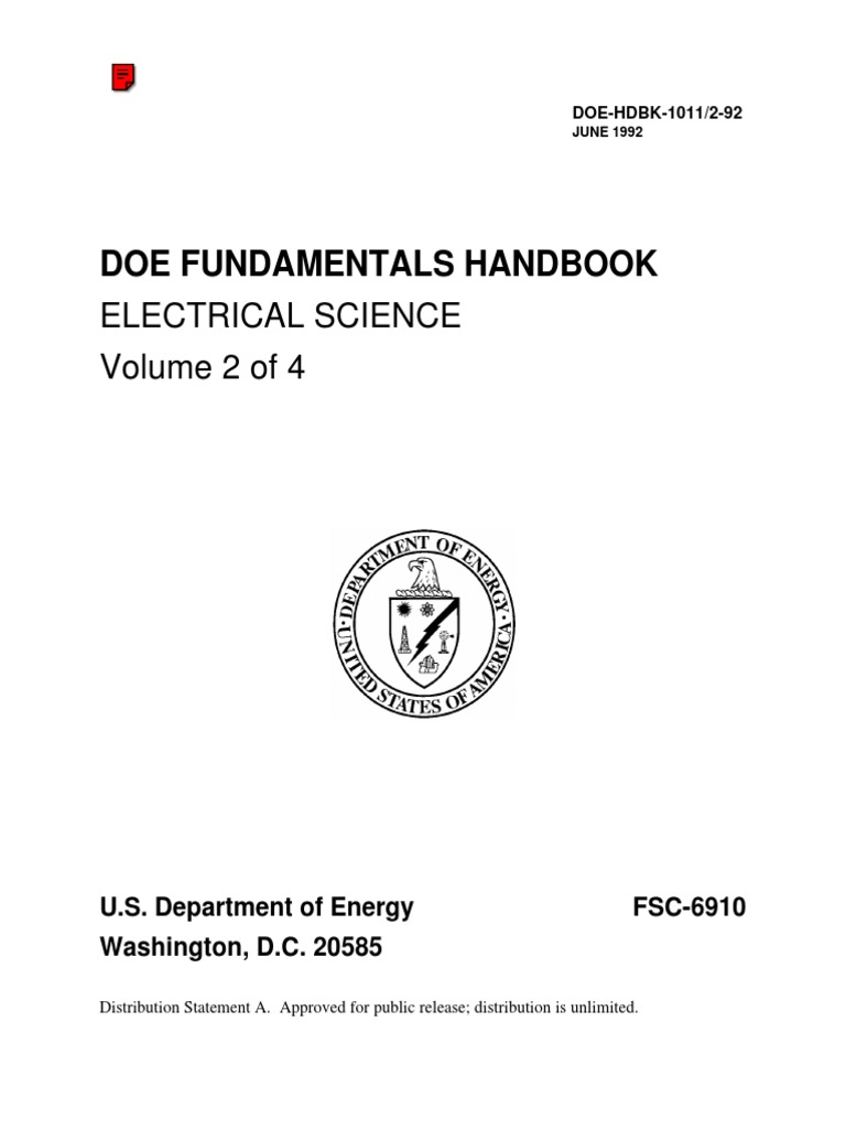 Doe Fundamentals Handbook Electrical Science Volume 2 of 4 PDF