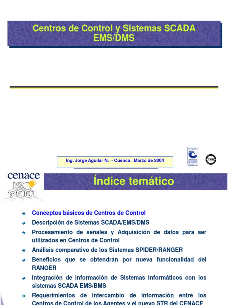 3.centros Control y Sistemas SCADA EMS - DMS | PDF | Scada | Software